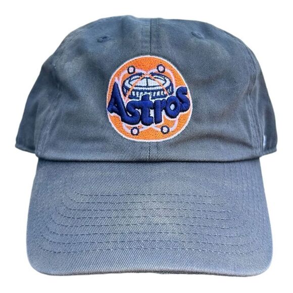 Vintage Houston Astros '47 Brand Cap Navy Blue Old Logo Adjustable Unisex Adult - Picture 1 of 5